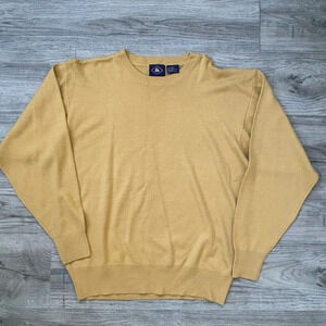 Vintage Boston Clipper Men's Yellow Sweater‎ Sz L